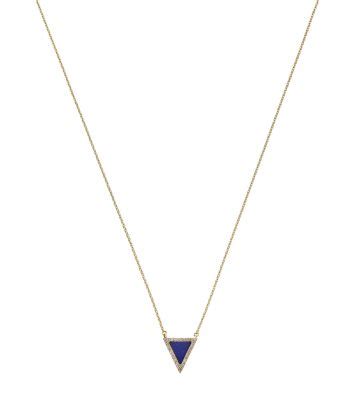 michael kors triangle necklace|Michael Kors gold necklace for women.